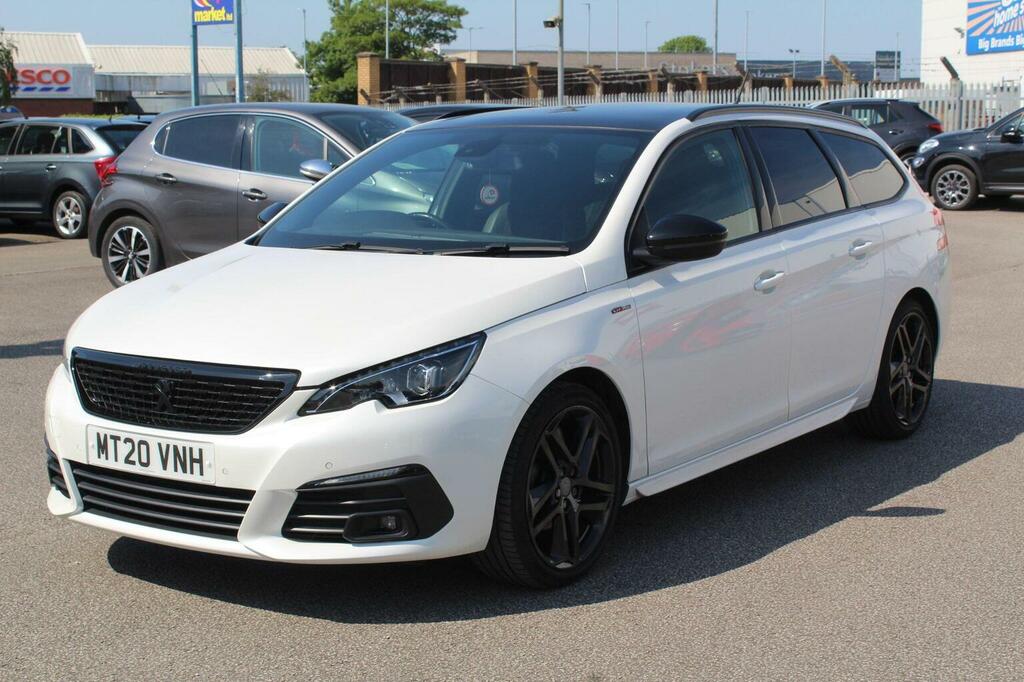 Peugeot 308 SW Estate 1.2 Puretech Gpf Gt Line Euro 6 Ss White #6