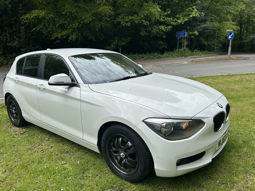BMW 1 Series 1.6 116D Efficientdynamics 5-Door NJ63JZP White #2