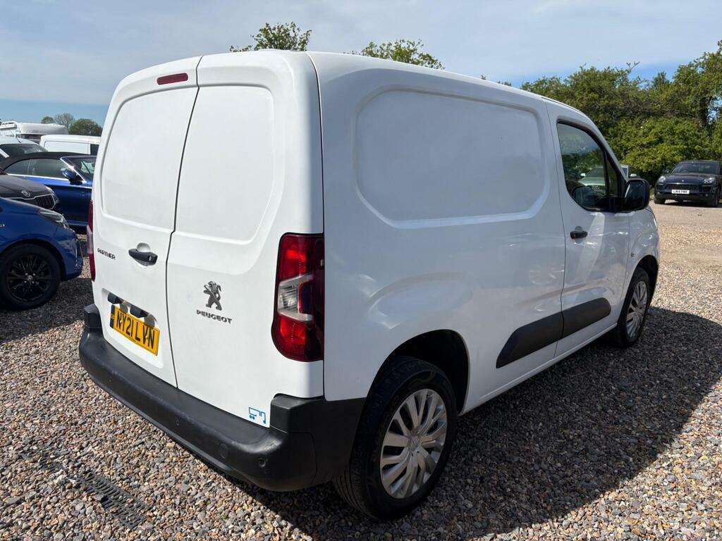 Peugeot Partner 1.5 Bluehdi 1000 Professional Standard Panel Van S NY21LVN White #4