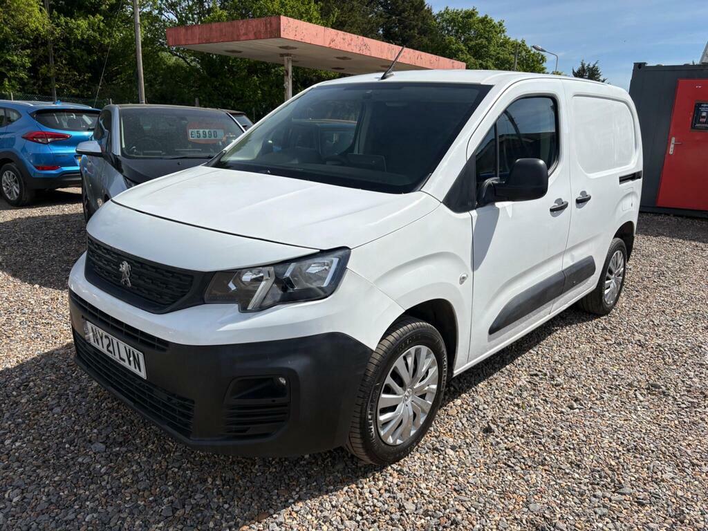 Peugeot Partner 1.5 Bluehdi 1000 Professional Standard Panel Van S NY21LVN White #2