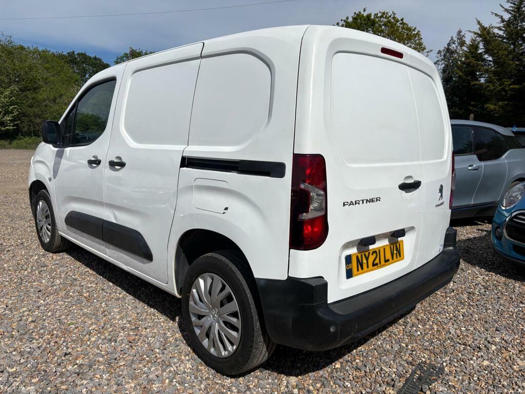Peugeot Partner 1.5 Bluehdi 1000 Professional Standard Panel Van S NY21LVN White #6