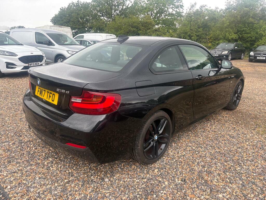 BMW 2 Series 2.0 218D M Sport Euro 6 S S FM17TFO Black #6