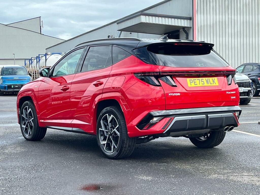 Hyundai Tucson 1.6 T-gdi N Line Suv Hybrid Euro 6 PE75WLK Red #3