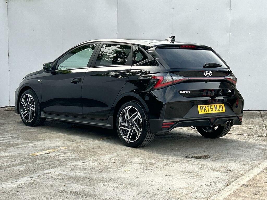 Hyundai I20 1.0 T-gdi N Line S Hatchback Dct Euro 6 PK75MJO Black #3