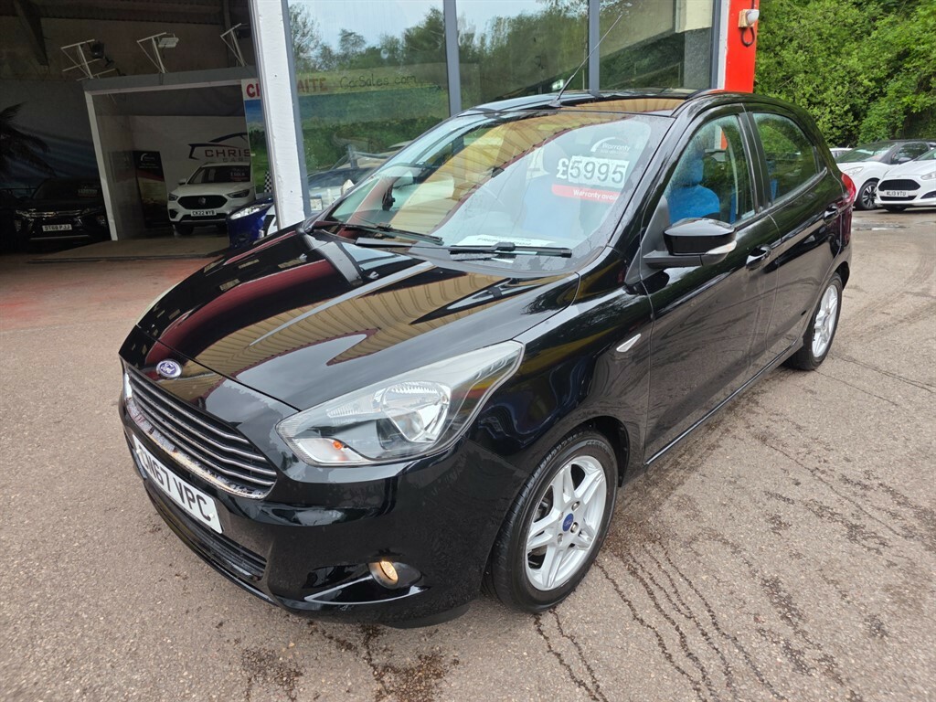 Ford KA+ Zetec Hatchback CN67VPC Black #3