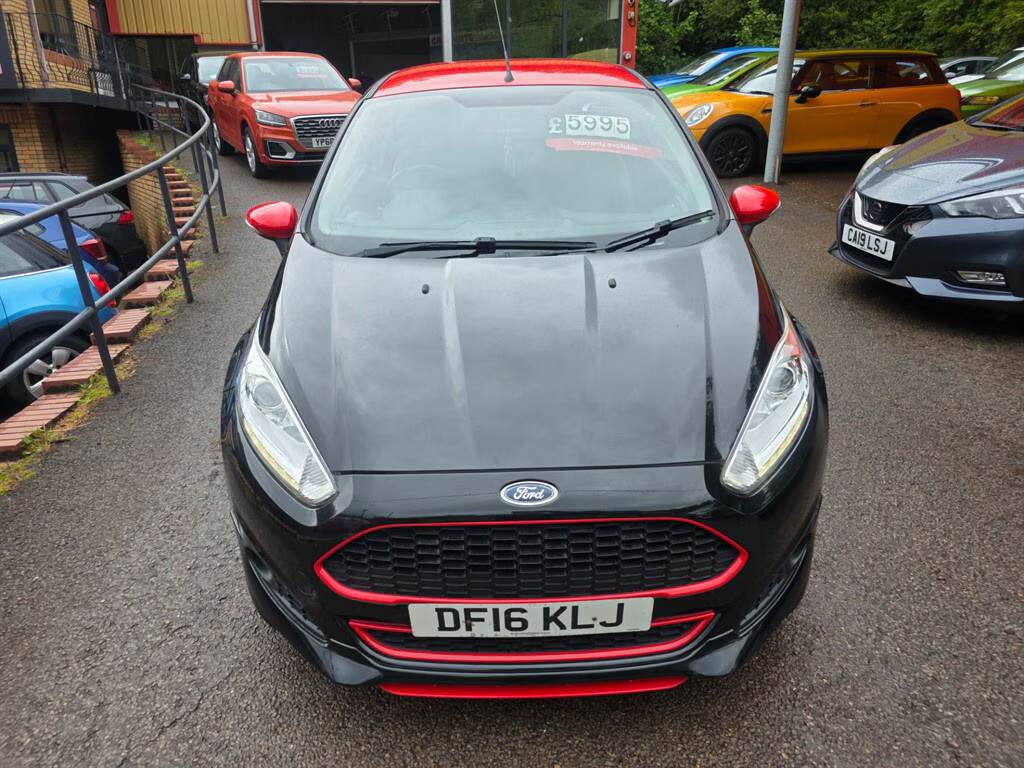 Ford Fiesta Zetec S Black Edition Hatchback DF16KLJ Black #2