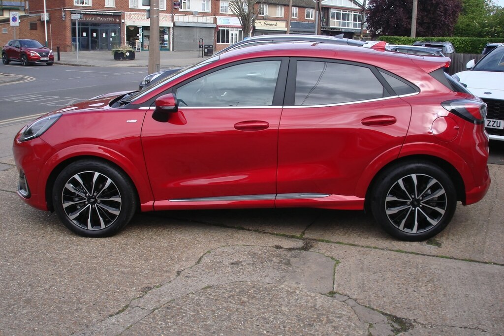 Ford Puma 1.0 Ecoboost Hybr Mhev 155 St-line Vignale Aut YL73DKA Red #2