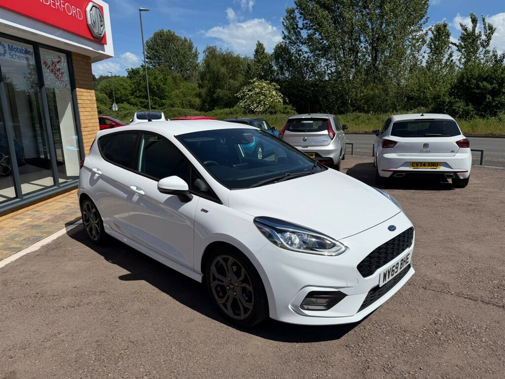 Ford Fiesta 1.0T Ecoboost St-line Euro 6 Ss WV69BHE White #3