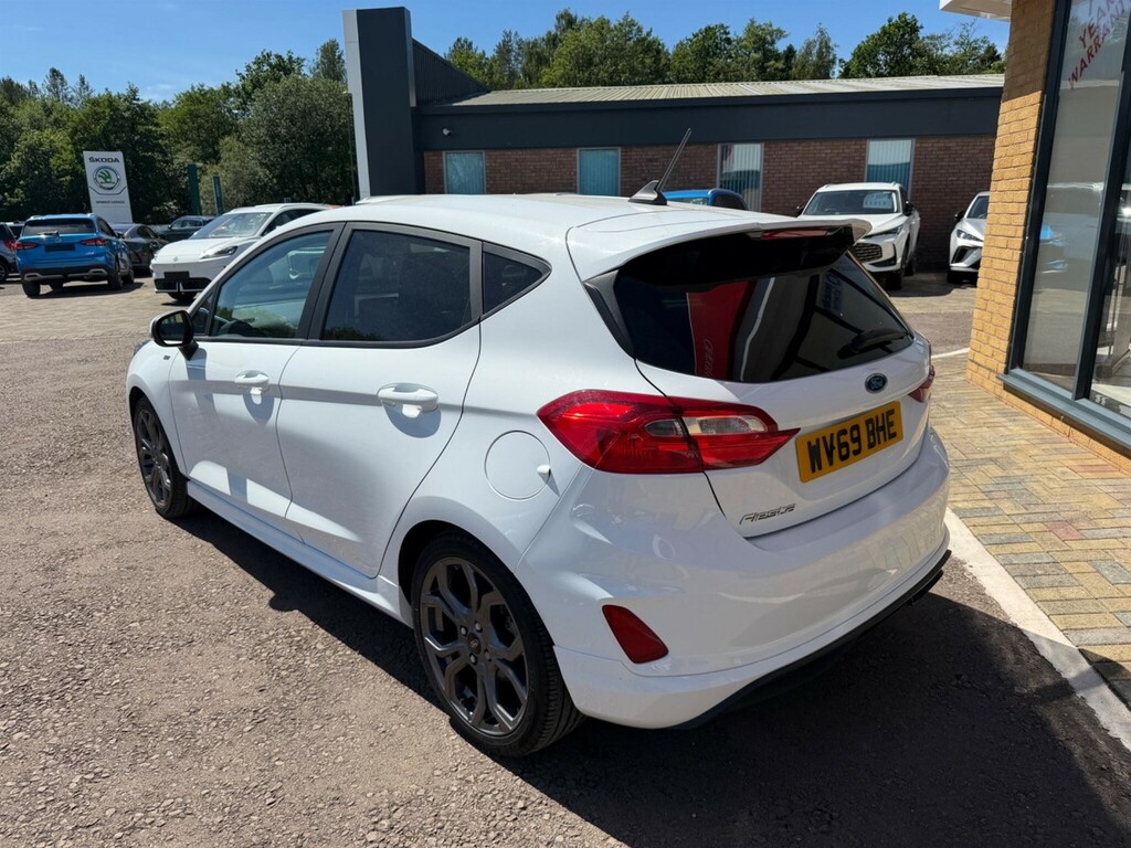 Ford Fiesta 1.0T Ecoboost St-line Euro 6 Ss WV69BHE White #5