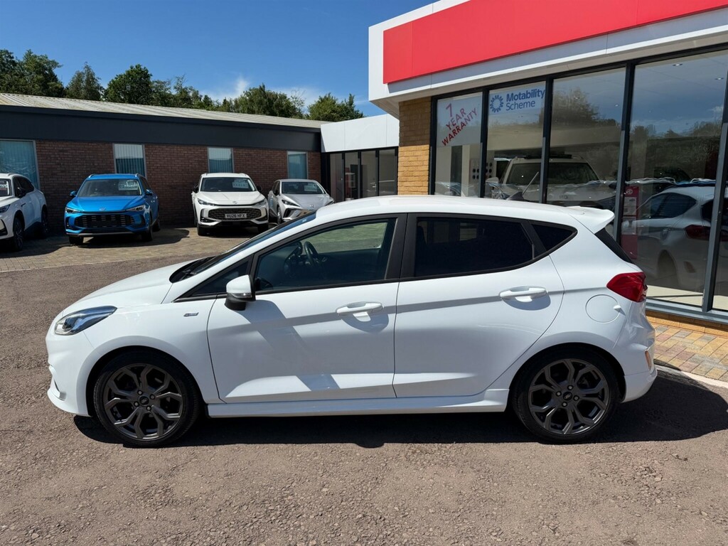 Ford Fiesta 1.0T Ecoboost St-line Euro 6 Ss WV69BHE White #4