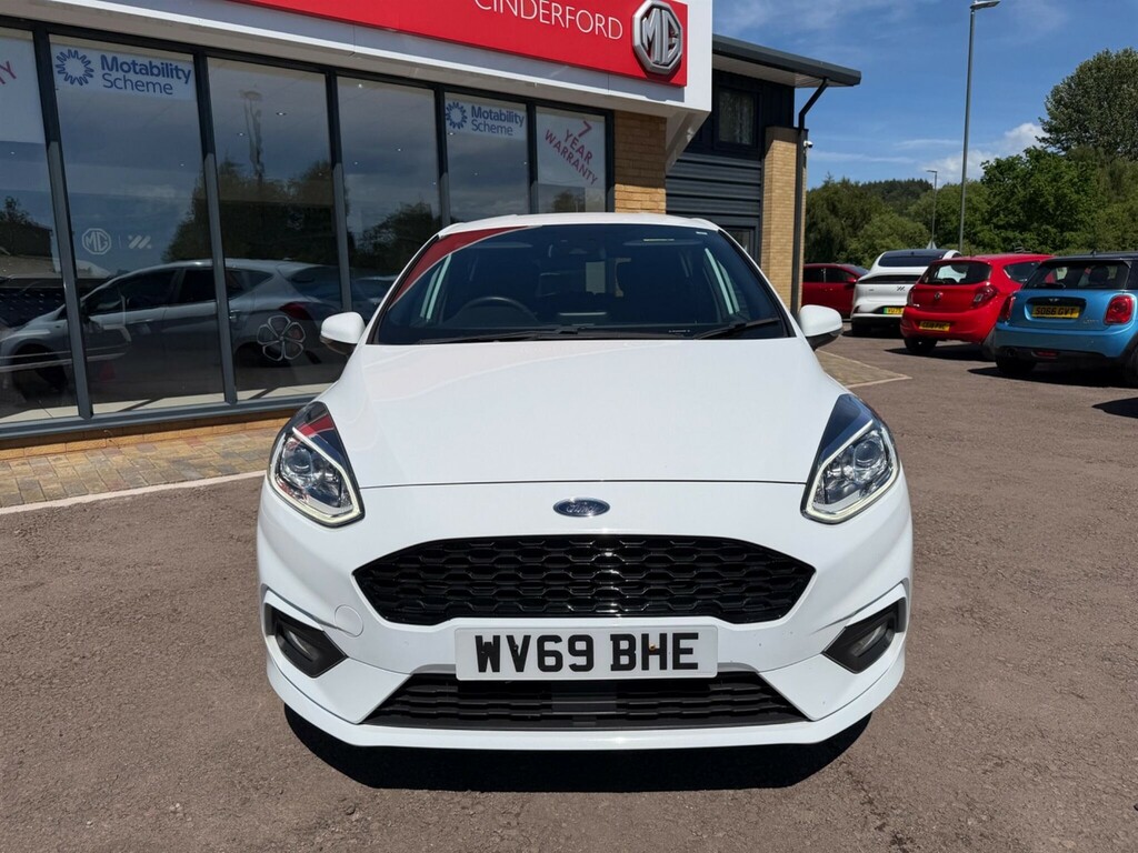 Ford Fiesta 1.0T Ecoboost St-line Euro 6 Ss WV69BHE White #2