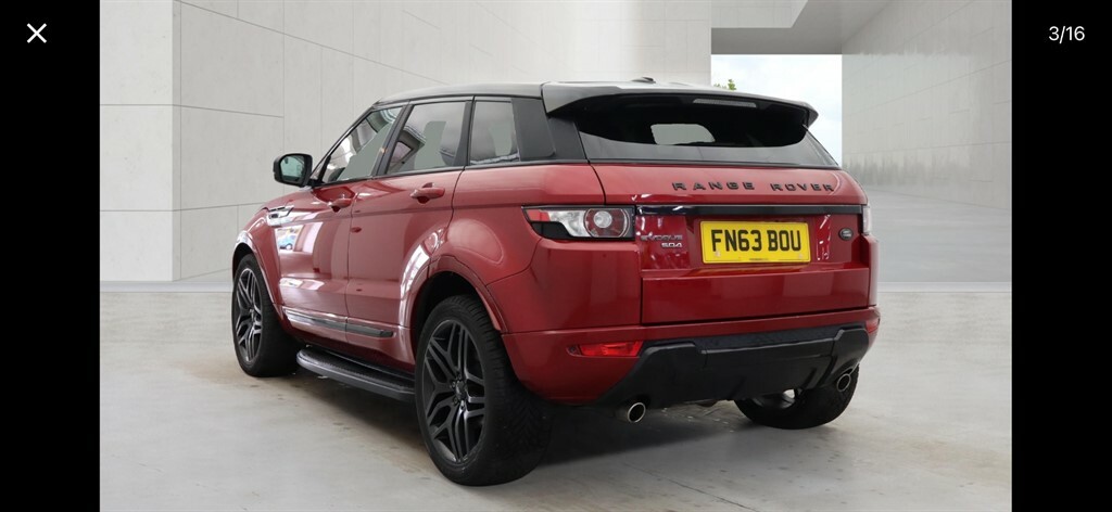 Land Rover Range Rover Evoque Sd4 Pure Tech Nav FN63BOU Red #2