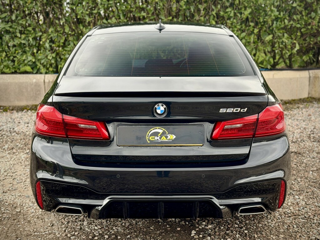 BMW 5 Series 2.0 520D M Sport Saloon 2017 YY17UZH Black #6