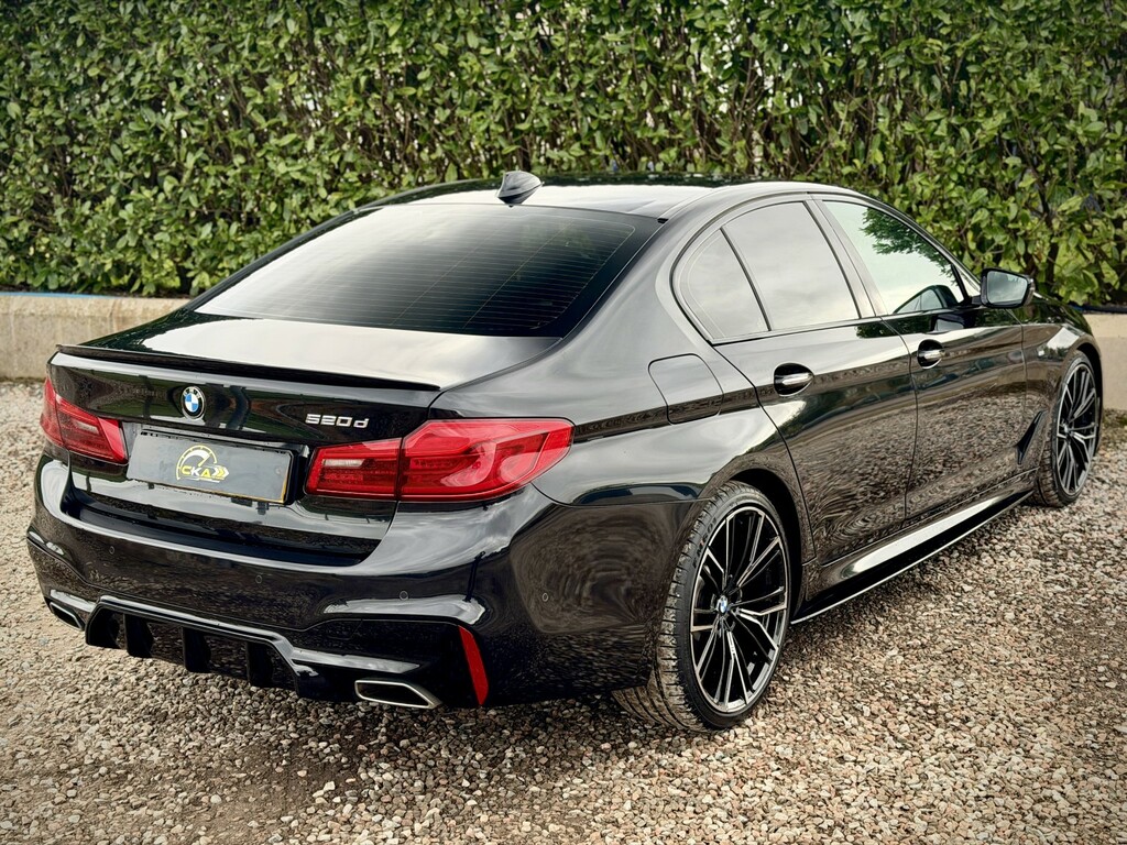 BMW 5 Series 2.0 520D M Sport Saloon 2017 YY17UZH Black #5