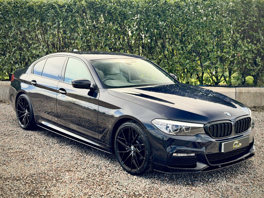 BMW 5 Series 2.0 520D M Sport Saloon 2017 LV67XWO Black #2