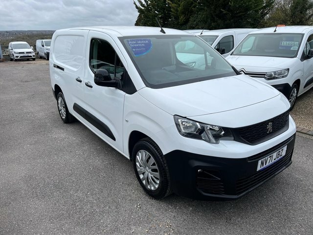 Peugeot Partner 1.5 Bluehdi 950 Professional Premium Long Panel Va NV71JBZ White #2