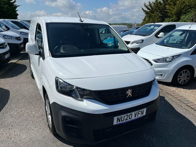 Peugeot Partner 1.5 Bluehdi 1000 Asphalt Standard Panel Van Eat8 S NU20VFN White #2