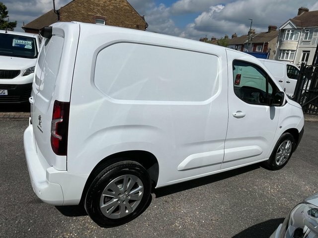 Peugeot Partner 1.5 Bluehdi 1000 Asphalt Standard Panel Van Eat8 S NU20VFN White #6