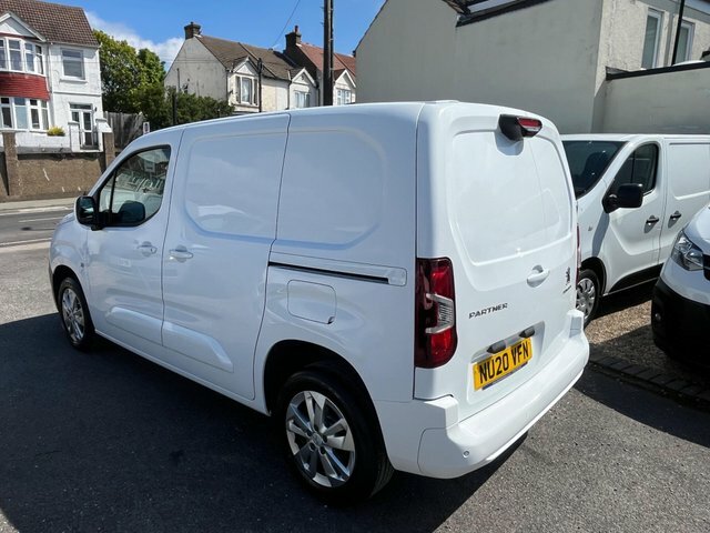 Peugeot Partner 1.5 Bluehdi 1000 Asphalt Standard Panel Van Eat8 S NU20VFN White #5