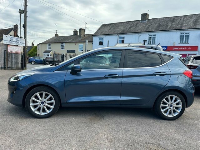 Ford Fiesta 1.0T Ecoboost Gpf Titanium Hatchback Ma FT19FPN Blue #4