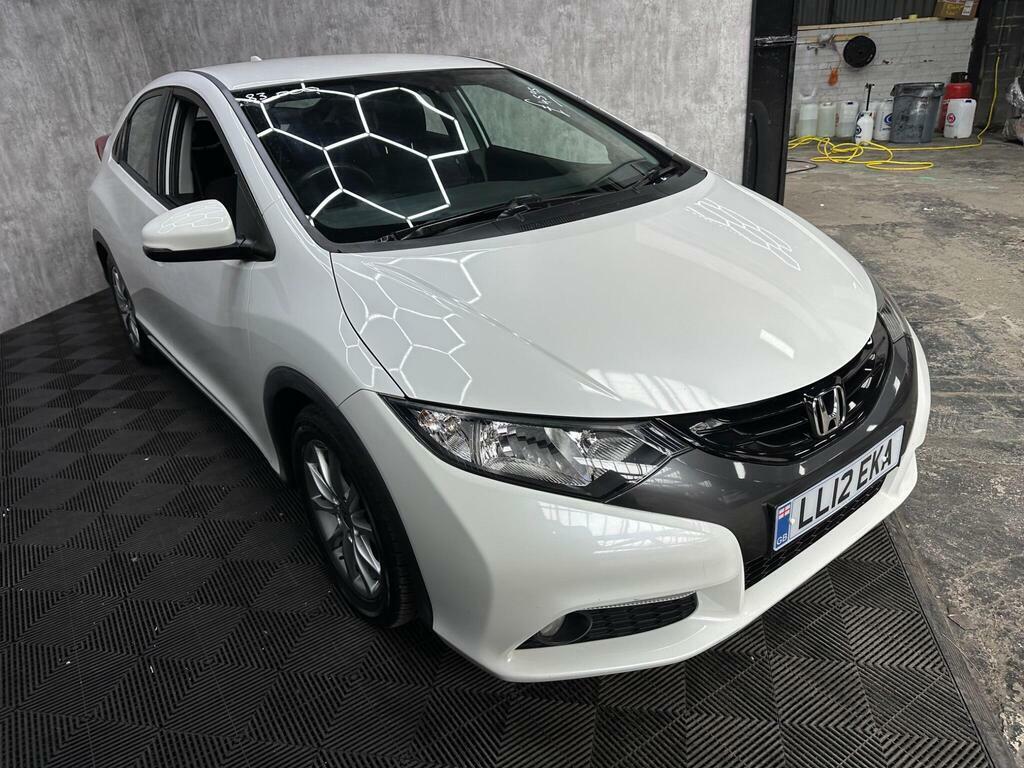 Honda Civic 1.8 I-vtec Es Euro 5 S S White #6