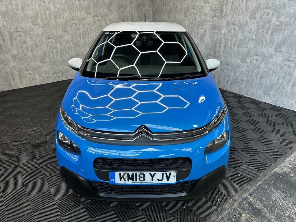 Citroen C3 1.2 Puretech Feel Euro 6 KM18YJV Blue #4