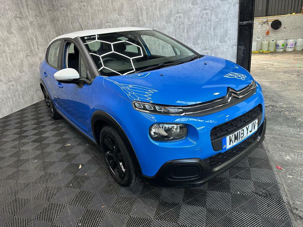 Citroen C3 1.2 Puretech Feel Euro 6 KM18YJV Blue #5