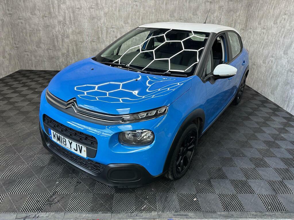 Citroen C3 1.2 Puretech Feel Euro 6 KM18YJV Blue #2
