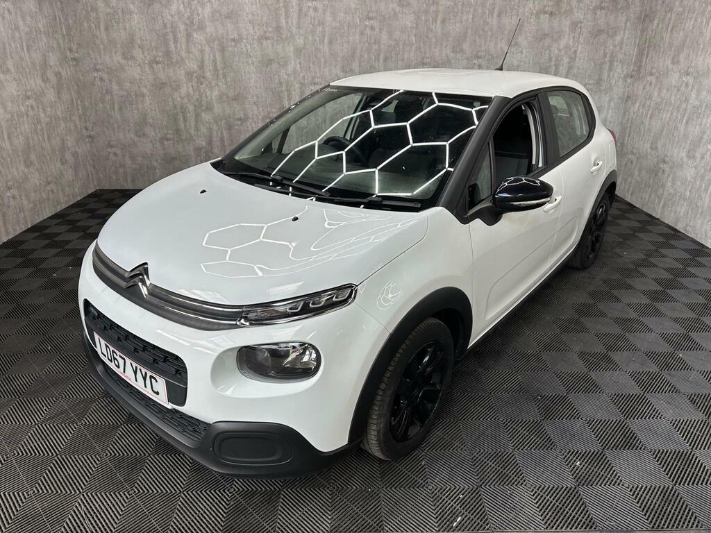 Citroen C3 1.2 Puretech Feel Euro 6 LD67YYC White #2