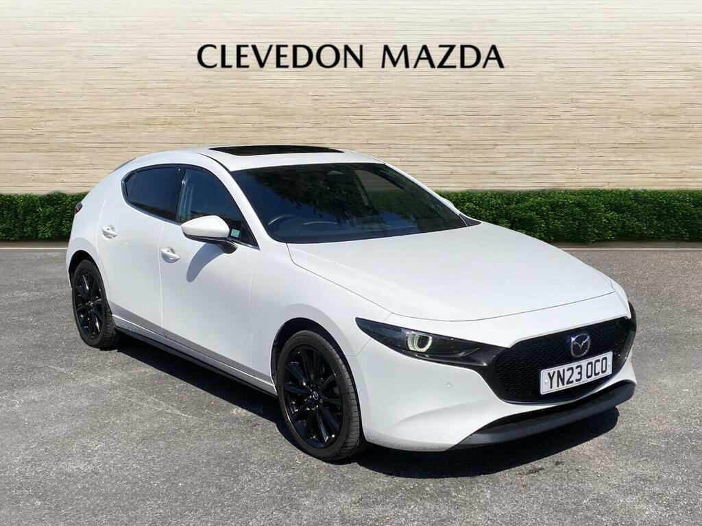 Mazda 3 2.0 E-skyactiv-x Mhev Exclusive-line Hatchback YN73OCO White #5