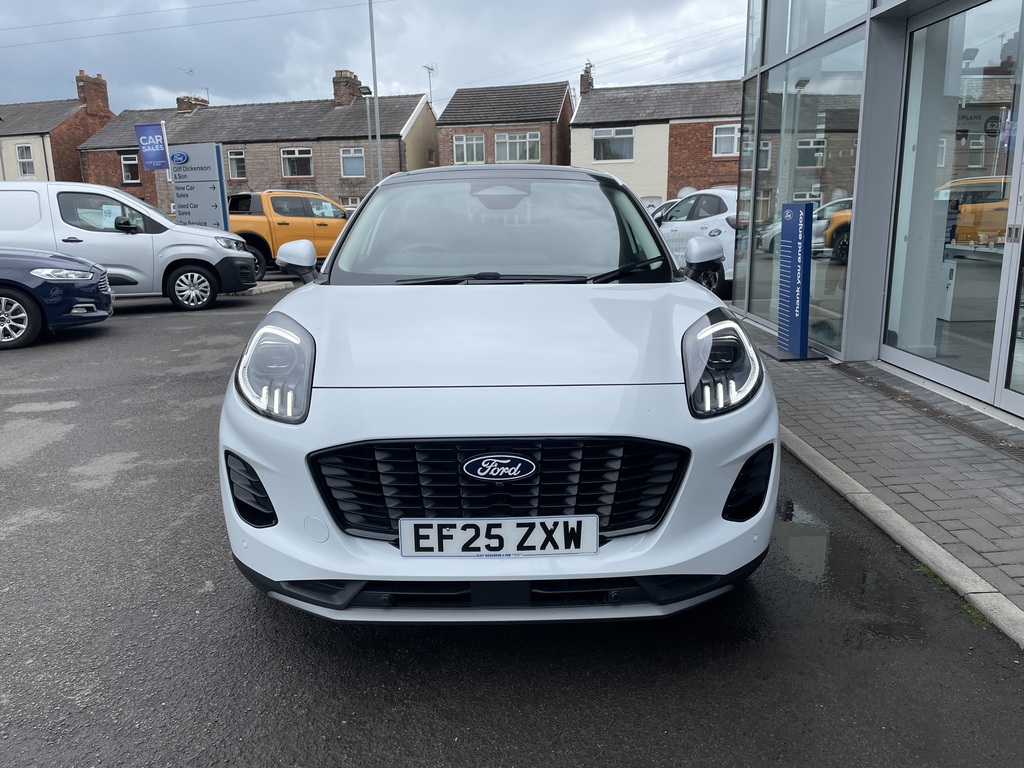 Ford Puma 1.0 Ecoboost Hybrid Mhev Titanium Dct EF25ZXW White #2