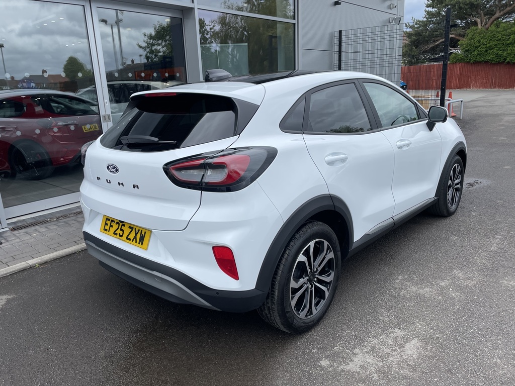Ford Puma 1.0 Ecoboost Hybrid Mhev Titanium Dct EF25ZXW White #6