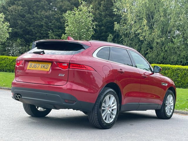 Jaguar F-Pace 2.0 D180 Portfolio Suv Awd Euro 6 BJ67VKD Red #4