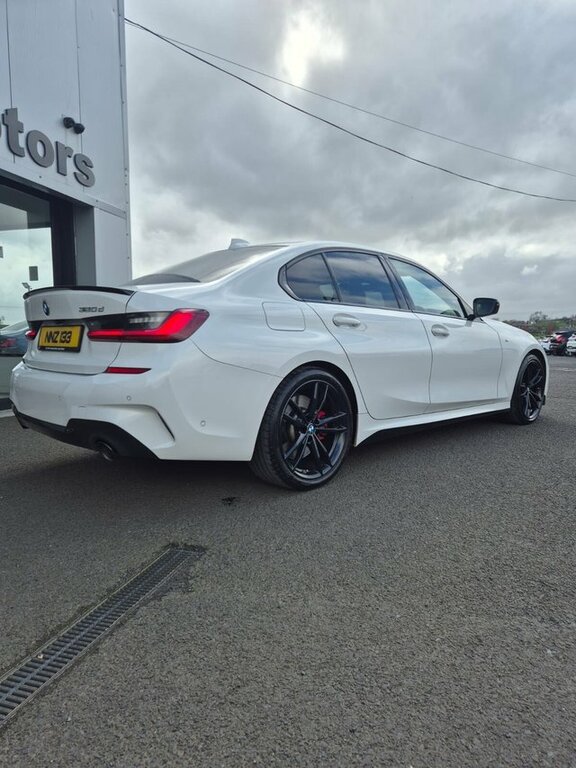 BMW 3 Series 2.0 320D Mht M Sport Saloon Hybrid NNZ133 White #3