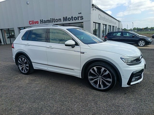 Volkswagen Tiguan 2.0 Tdi R-line Tech Suv Dsg 4Motion Eur CVZ1706 White #6
