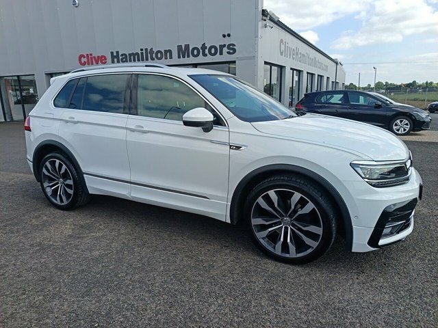 Volkswagen Tiguan 2.0 Tdi R-line Tech Suv Dsg 4Motion Eur White
