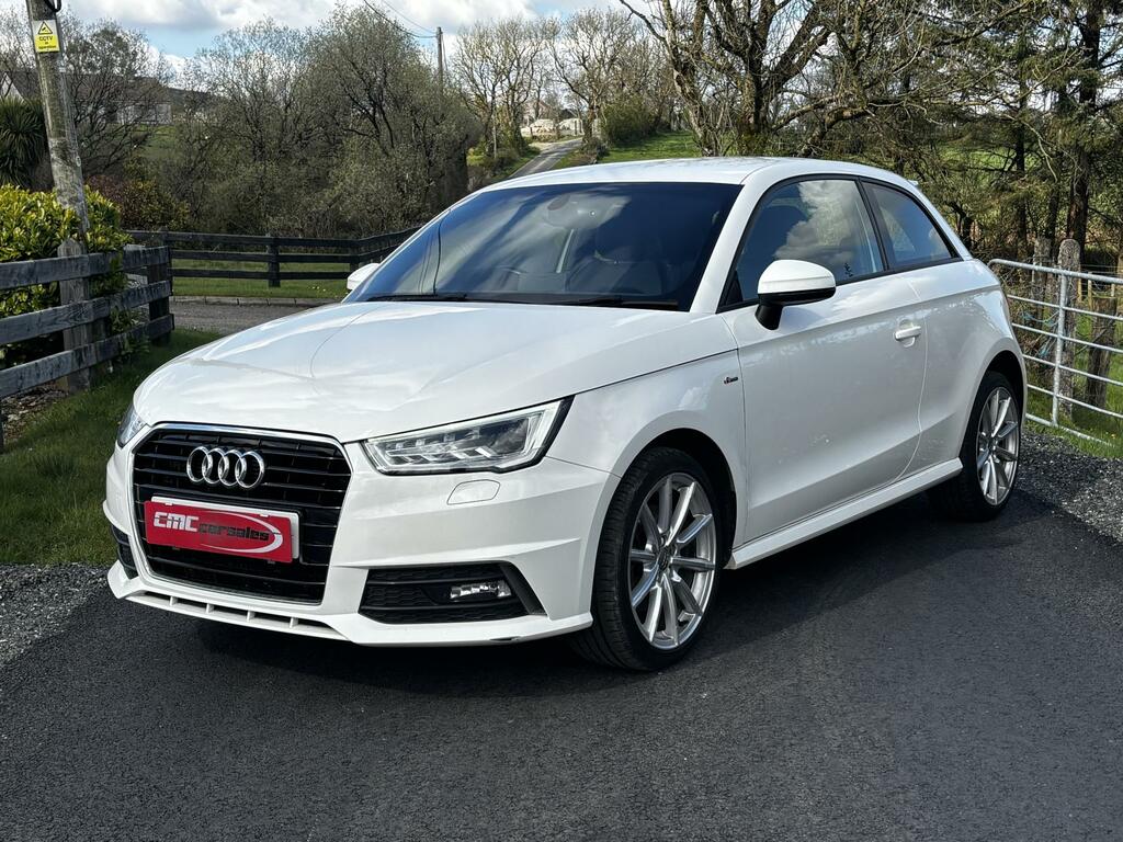 Audi A1 1.6 Tdi S Line Hatchback Euro 6  White #3