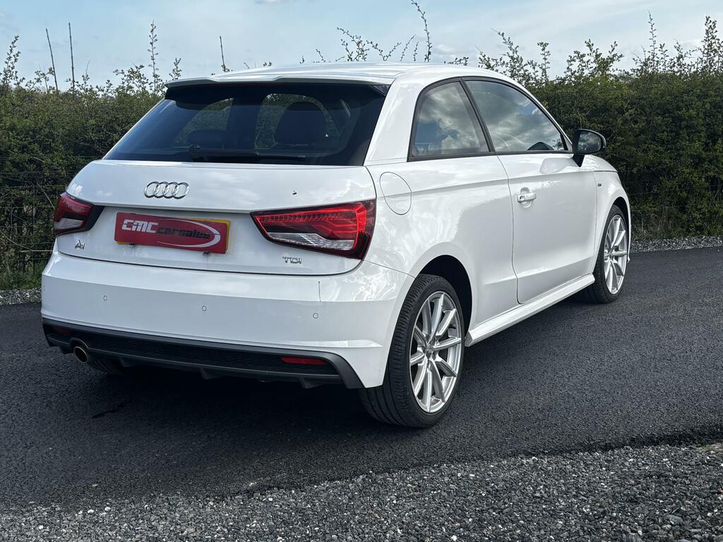 Audi A1 1.6 Tdi S Line Hatchback Euro 6  White #4