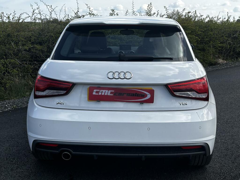 Audi A1 1.6 Tdi S Line Hatchback Euro 6  White #6