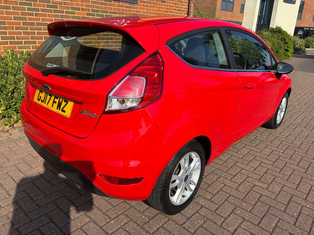 Ford Fiesta 1.25 Zetec Hatchback Euro 6 82 GJ17FWZ Red #3