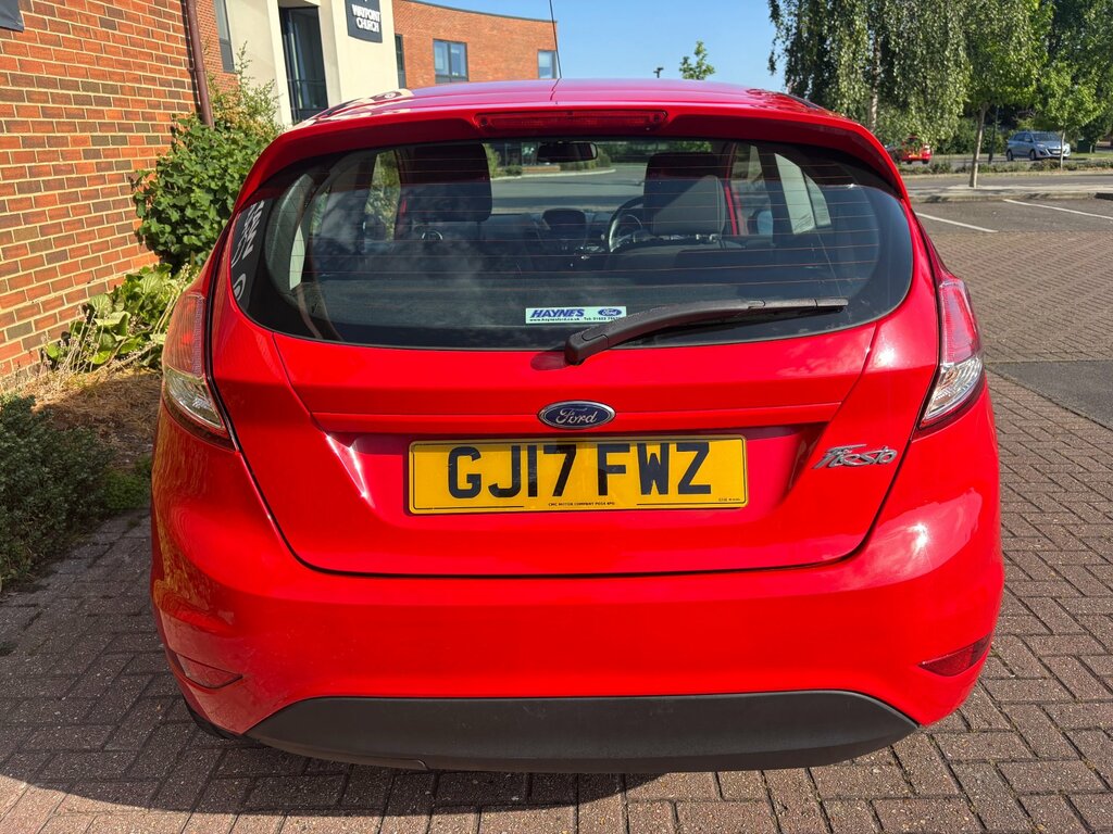 Ford Fiesta 1.25 Zetec Hatchback Euro 6 82 GJ17FWZ Red #4