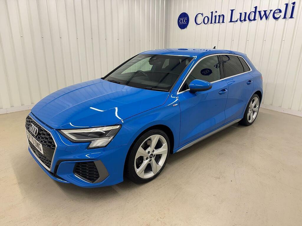 Audi A3 A3 1.0 Tfsi 30 S Line Sportback Euro 6 Ss DF70DWG Blue #4
