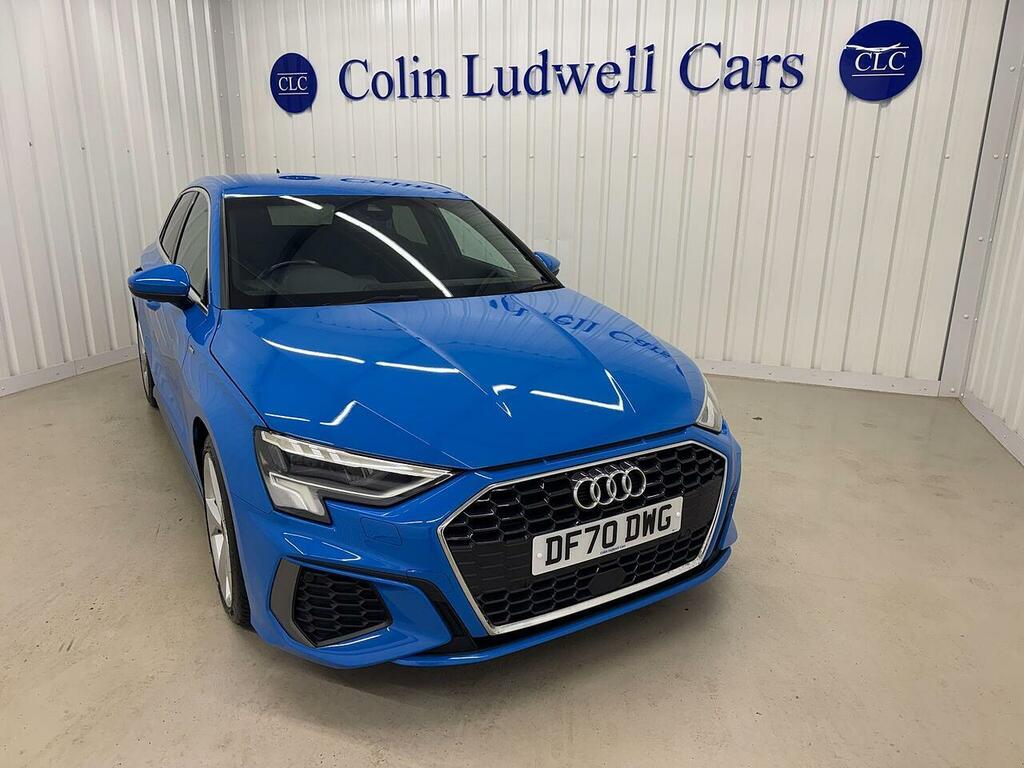 Audi A3 A3 1.0 Tfsi 30 S Line Sportback Euro 6 Ss DF70DWG Blue #2
