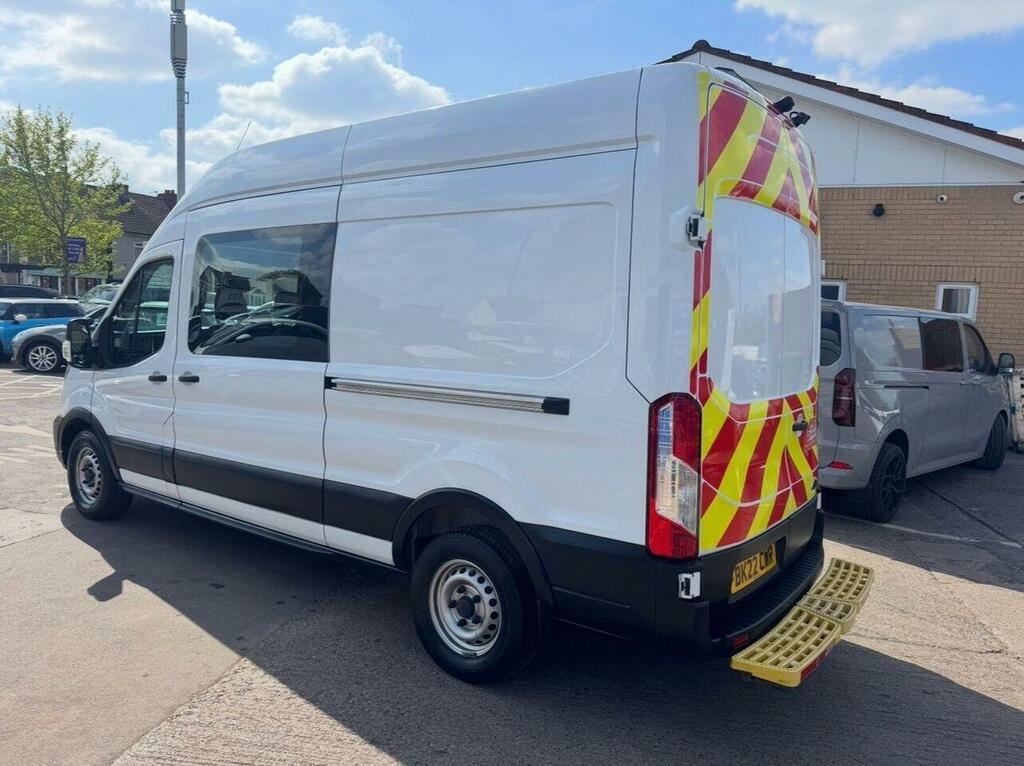 Ford Transit Custom Transit 350 Ecoblue L3h3 Welfare Crew Van 7 Seat BK22CWR White #5