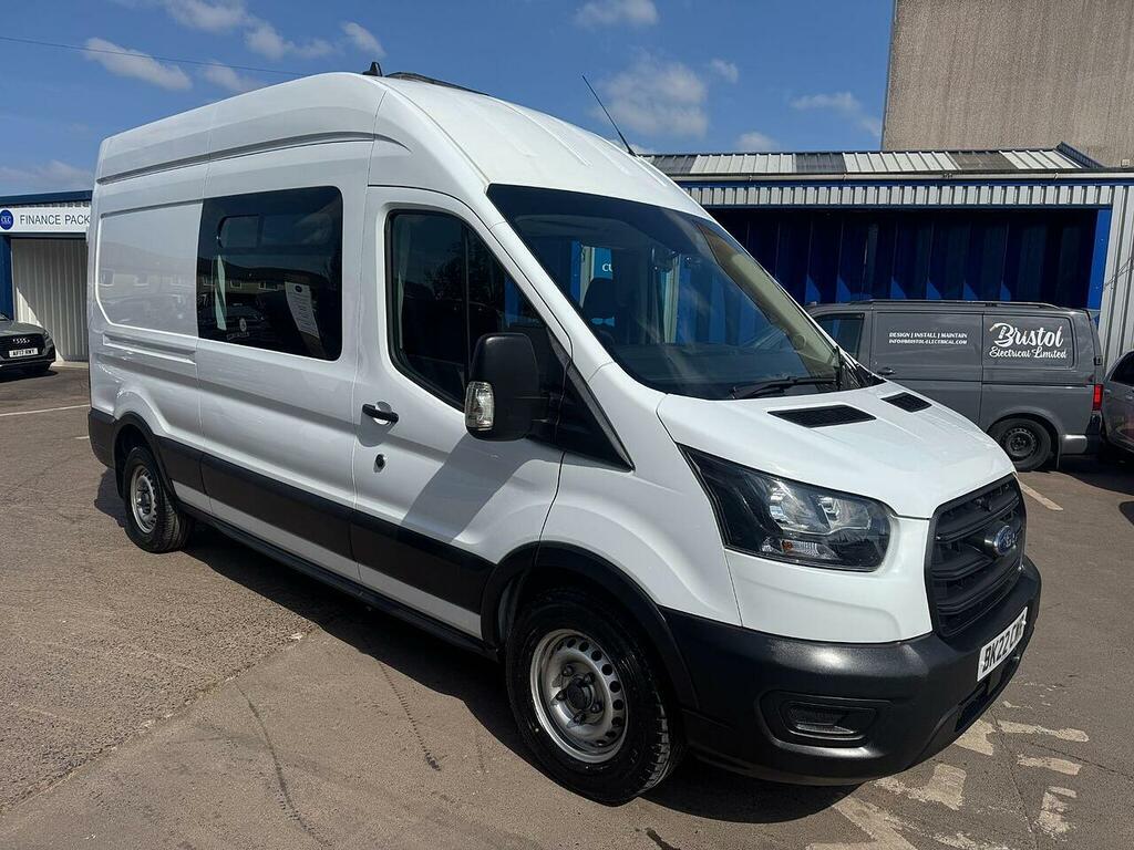 Ford Transit Custom Transit 350 Ecoblue L3h3 Welfare Crew Van 7 Seat White