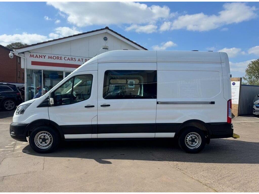 Ford Transit Custom Transit 350 Ecoblue L3h3 Welfare Crew Van 7 Seat BK22CWR White #4