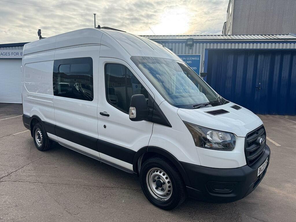 Ford Transit Custom Transit 350 Ecoblue L3h3 Welfare Crew Van 7 Seat White