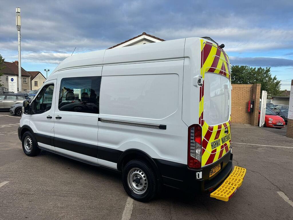 Ford Transit Custom Transit 350 Ecoblue L3h3 Welfare Crew Van 7 Seat BK22COH White #5