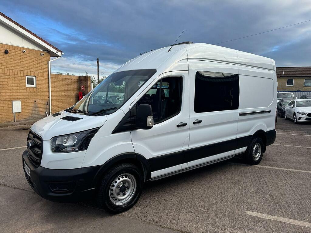 Ford Transit Custom Transit 350 Ecoblue L3h3 Welfare Crew Van 7 Seat BK22COH White #3