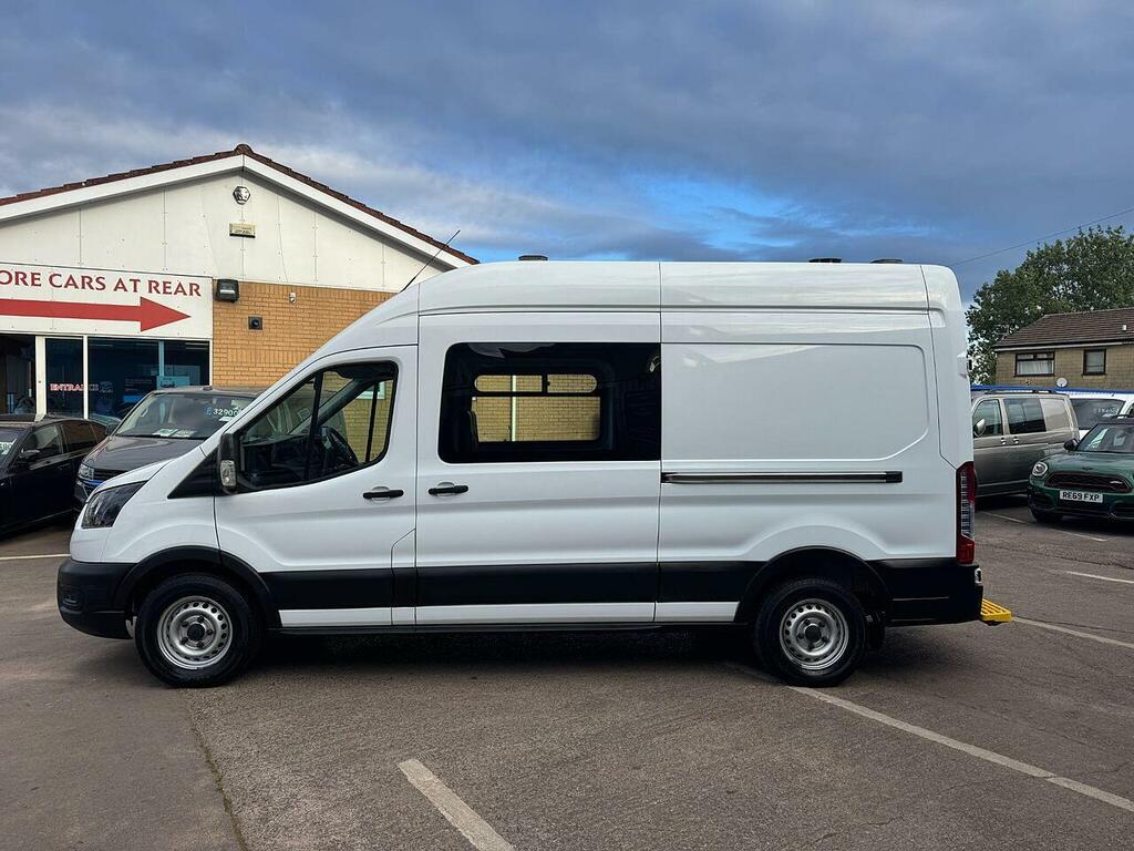 Ford Transit Custom Transit 350 Ecoblue L3h3 Welfare Crew Van 7 Seat BK22COH White #4